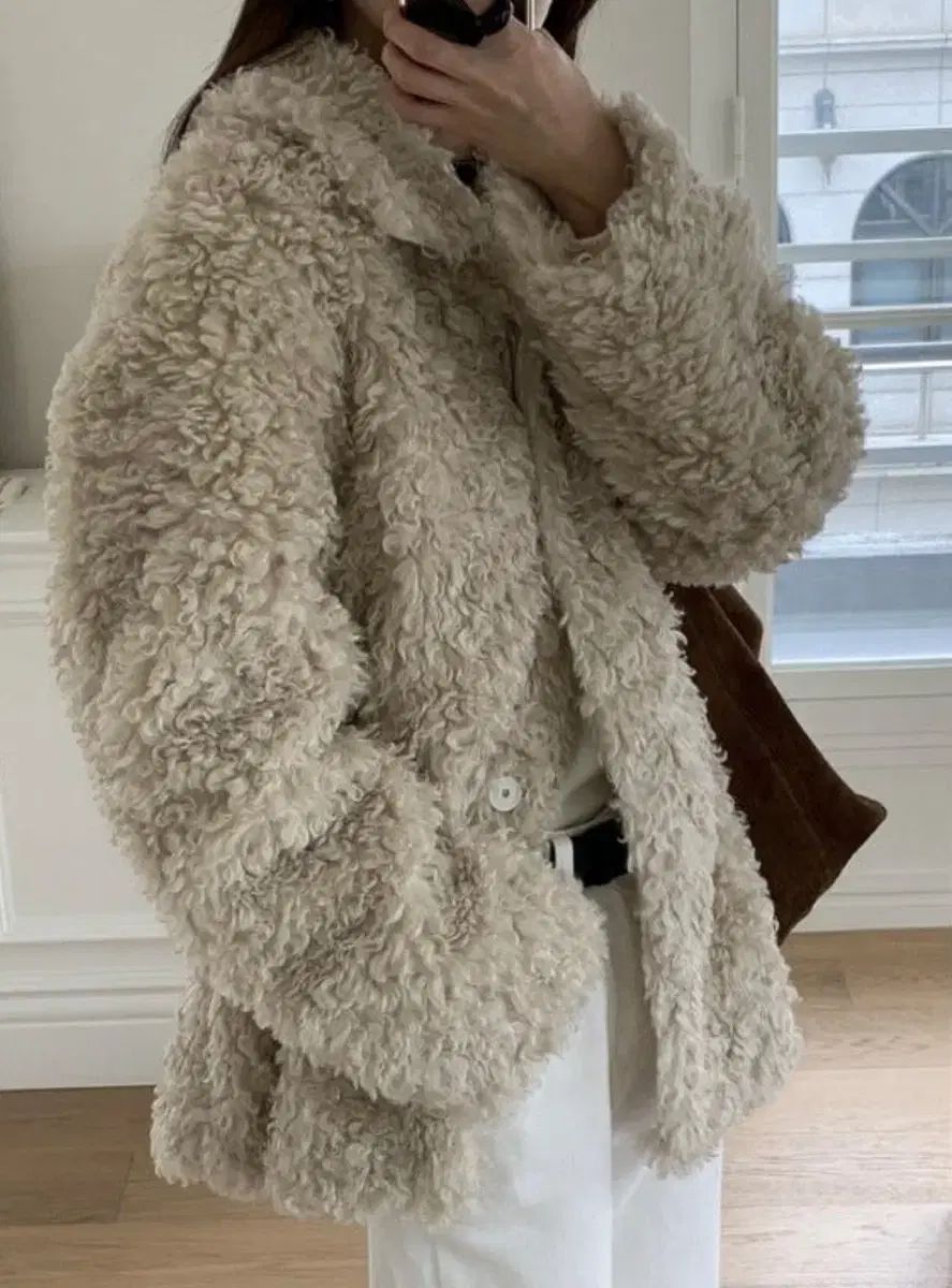 LIBERTY ホール ファージャケット ベージュ