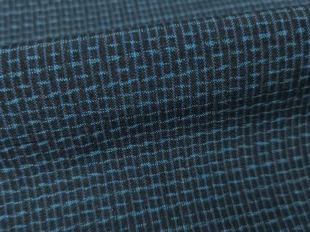 平和屋着物 男性 紬 アンサンブル 変わり格子 正絹 ck 着物セット 着物 浴衣 メンズ