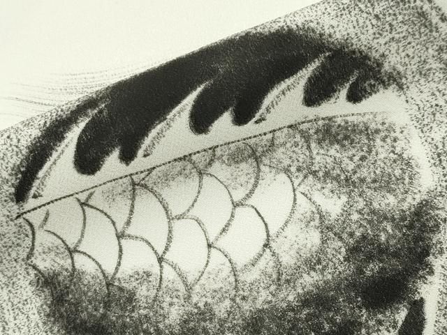 平和屋着物○男性 訪問着 手描き 龍 金彩 ラインストーン 洗える着物