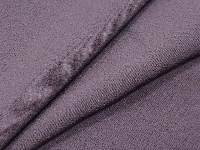 平和屋着物 上質な色無地 深紫色 正絹 gh