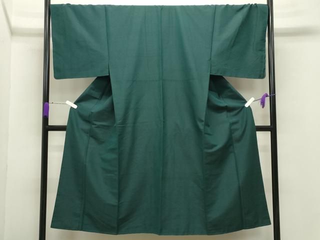 平和屋着物 男性 紬 鉄色 正絹 gh