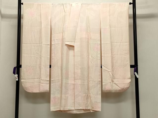 平和屋着物 振袖用長襦袢 無双仕立て 熨斗花丸地紋 暈し染め 正絹 gh