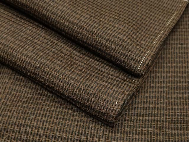 平和屋着物 男性 紬 幾何学文 正絹 gh