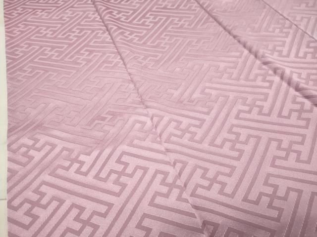  平和屋着物 上質な色無地 紗綾型地紋 紅藤色 正絹 gh 色無地 着物