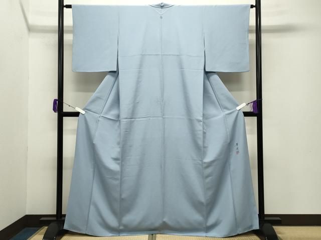 平和屋着物 巨匠 前田華清 手描き 色無地 淡藤色 正絹 gh