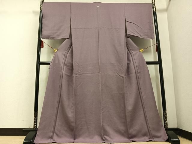 平和屋着物 上質な色無地 鴇浅葱色 ロング丈 正絹 ph