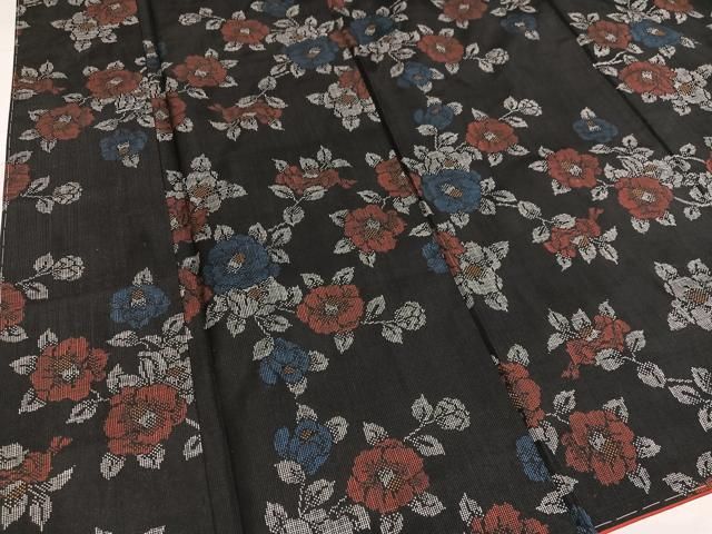 平和屋着物○本場大島紬 一元絣 枝椿 正絹 逸品 AABE7379ph - メルカリ