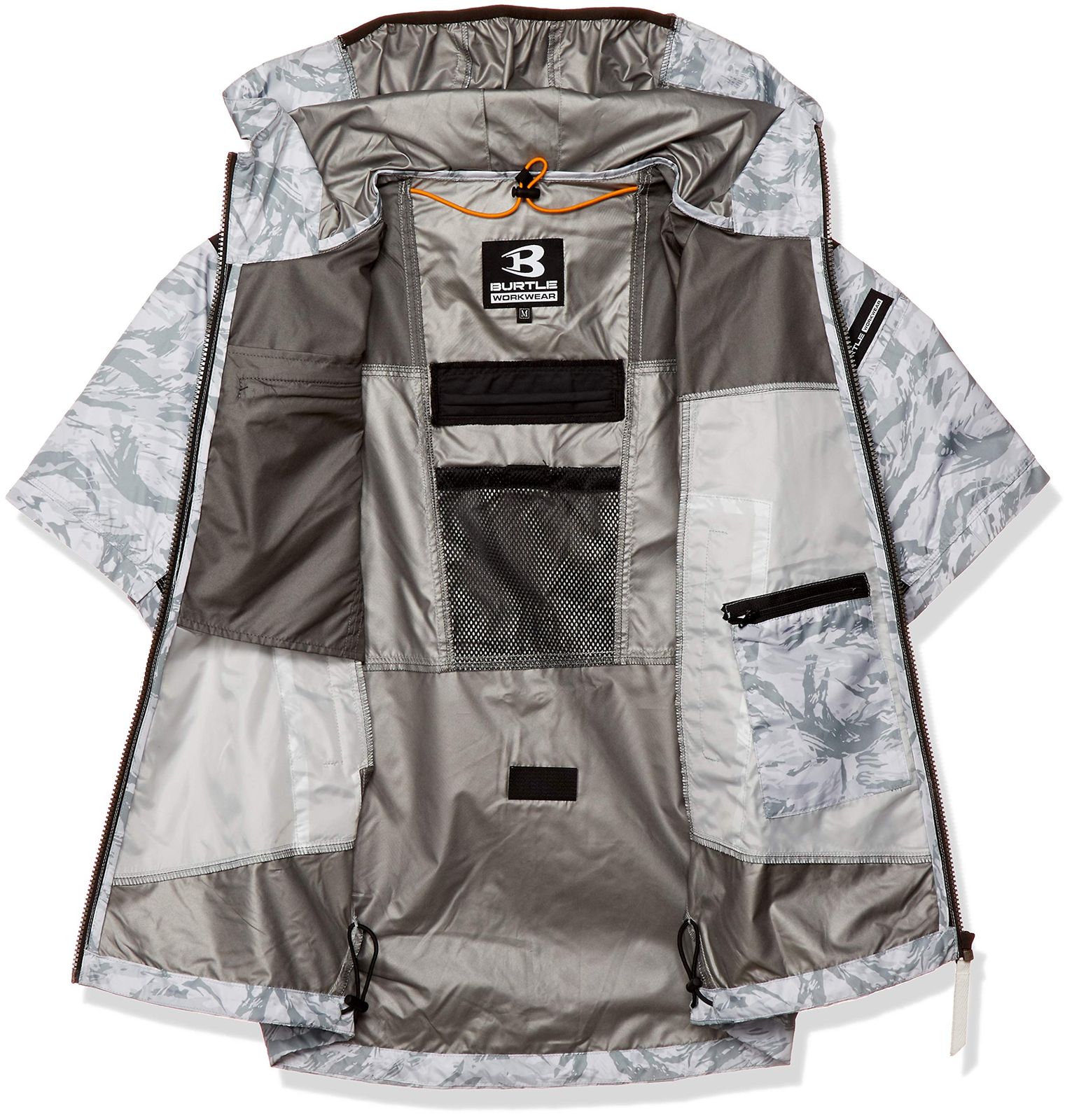 エアークラフト AC 1096パーカー半袖ジャケット 1096 39カモフラシルバー 日本 S 日本サイズS相当 Free Size