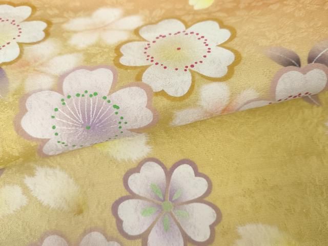 枝垂れ花文 暈し染め