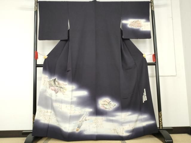 平和屋着物○友禅師・京の名工・伝統工芸士・樽本伊勢蔵 訪問着 女人花