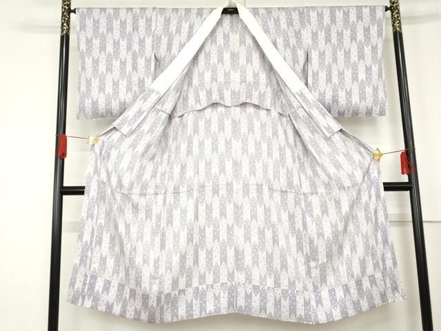 平和屋着物 長襦袢 無双仕立て 矢羽花文 正絹 cs