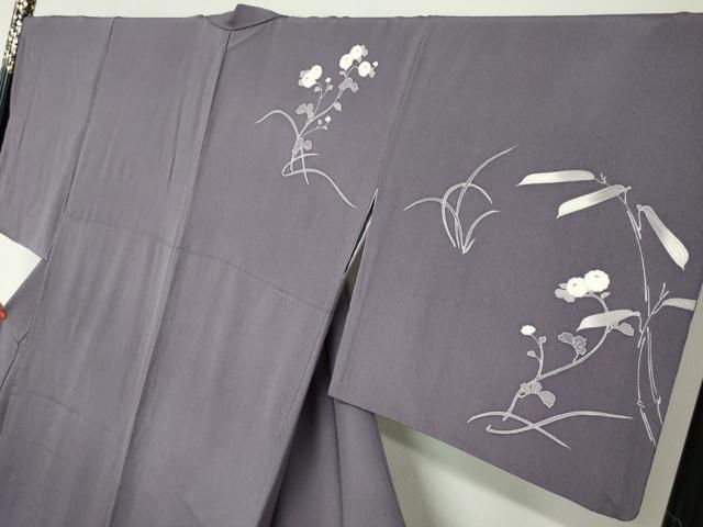 平和屋着物●訪問着　駒刺繍　冊子草花文　金彩　正絹　逸品　DAAZ7374ud 平和屋着物○訪問着 駒刺繍 冊子草花文 金彩 正絹 逸品 DAAZ7374ud｜