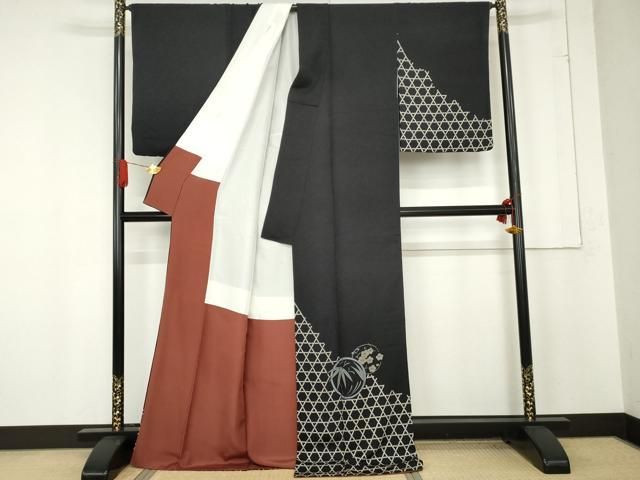 平和屋着物○染色の魔術師 染乃座・大久保玄才 そめのざ玄才 訪問着 笹