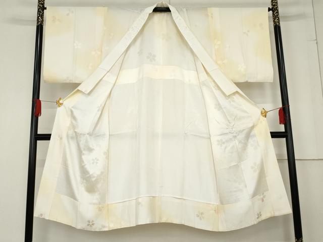 平和屋着物 長襦袢 無双仕立て 桜ろまん 暈し染め 半衿刺繍 正絹 cs