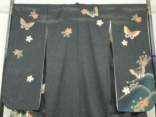 花蝶文 暈し染め