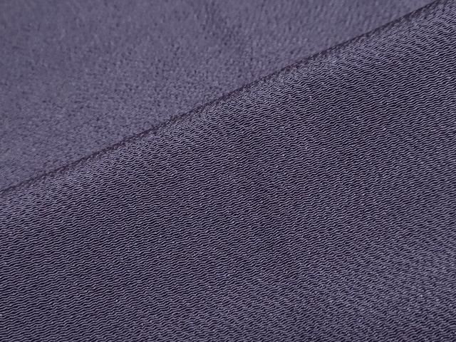  平和屋着物 上質な色無地 濃鼠色 鬼しぼ縮緬 正絹 ud 色無地 着物