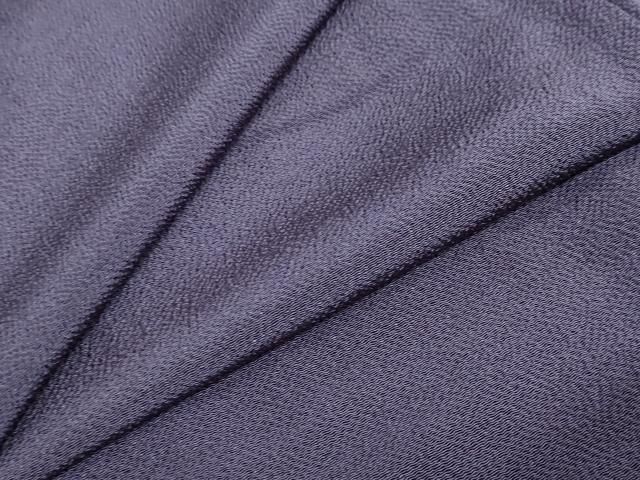 平和屋着物 上質な色無地 濃鼠色 鬼しぼ縮緬 正絹 ud