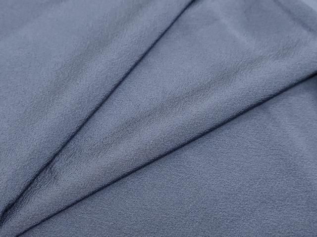 平和屋着物 上質な色無地 濃鼠色 正絹 ud