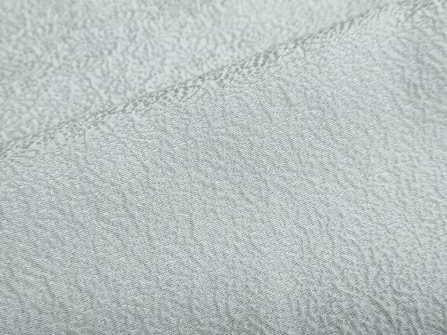  平和屋着物 上質な色無地 小花尽くし地紋 灰青色 正絹 ud 色無地 着物