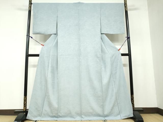 平和屋着物 上質な色無地 寿光織 近畿紀行 ふるさと 湊鼠色 さが美扱い 反端付き 正絹 ud