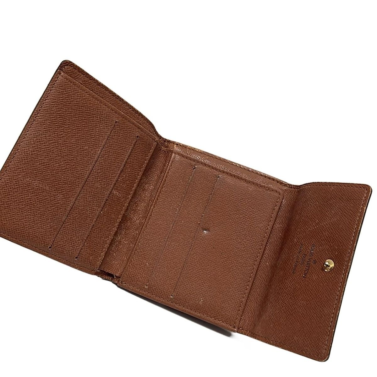 LOUIS VUITTON(ルイヴィトン) Wホック財布 モノグラム ポルトモネビエ