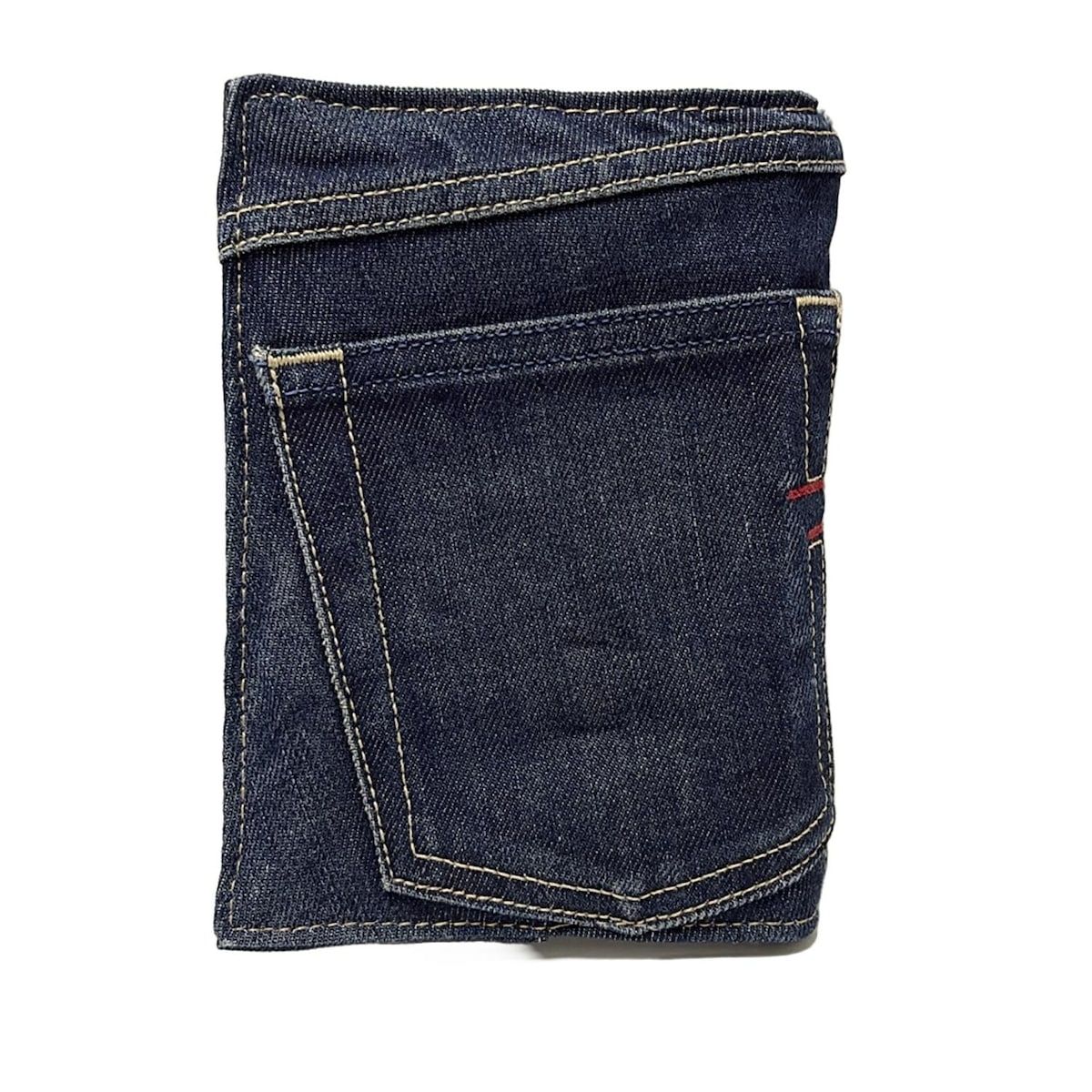 DIESEL ディーゼル 手帳 ダークネイビー ジーンズモチーフ