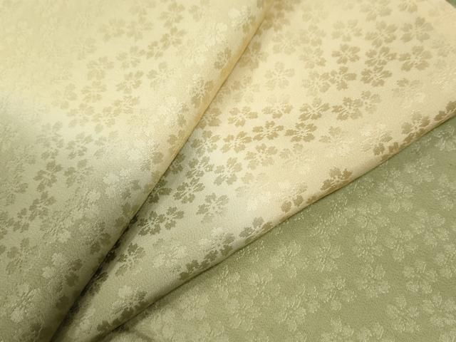 平和屋着物 長襦袢 無双仕立て 舞桜地紋 暈し染め 正絹 yc