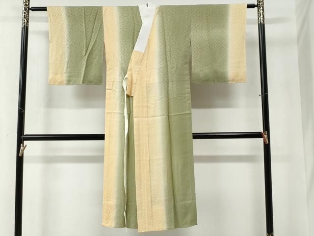 平和屋着物 長襦袢 無双仕立て 舞桜地紋 暈し染め 正絹 yc