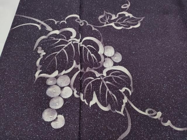 平和屋着物○訪問着 ろうけつ染 葡萄蔦の葉文 正絹 逸品 CABB6189ut
