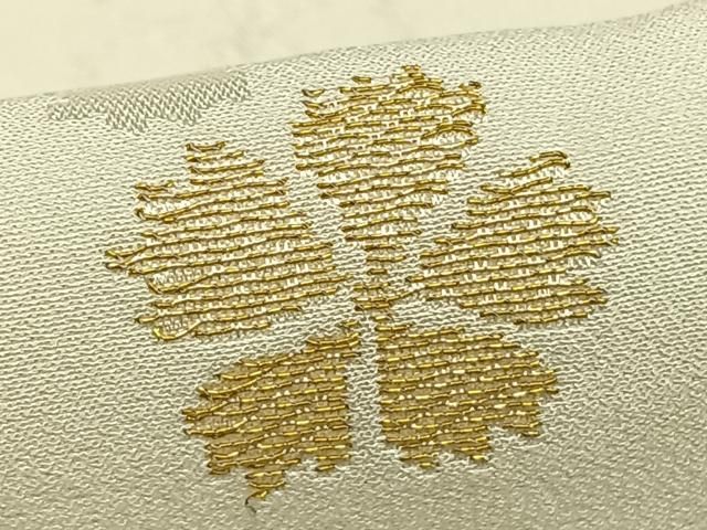  平和屋着物 長襦袢 袷 舞桜文 金糸 正絹 fy 長襦袢 長襦袢 半襦袢