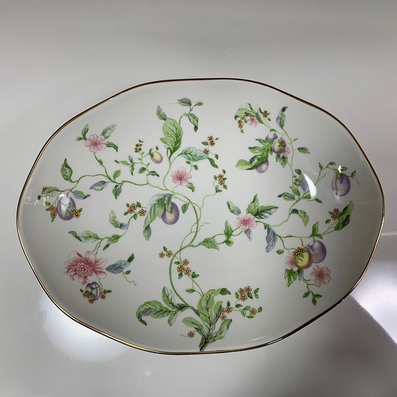 ウェッジウッド スウィート プラム オーバルディッシュ 2枚セット 25.5