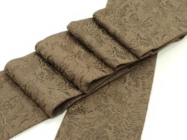 平和屋着物 男性 角帯 風景文 憲法色 正絹 ob