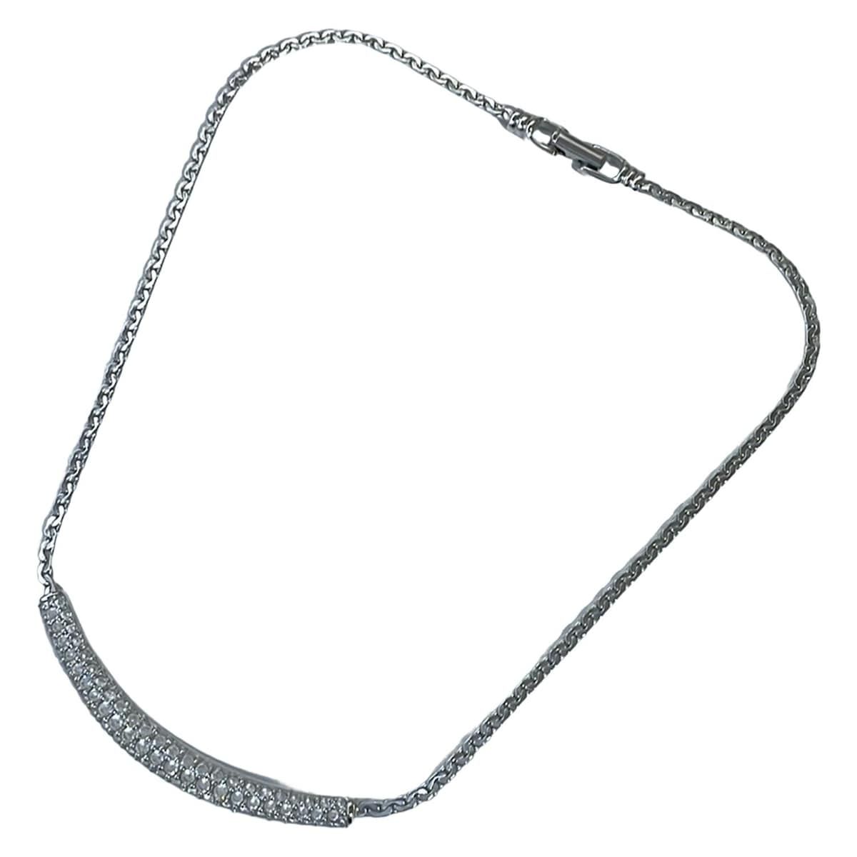 SWAROVSKI スワロフスキー チョーカー - シルバー×クリア
