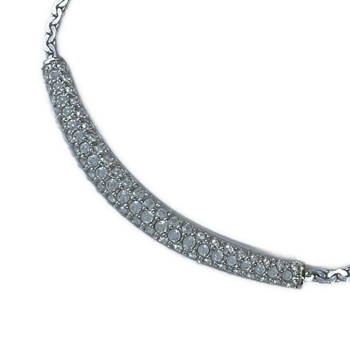 SWAROVSKI スワロフスキー チョーカー - シルバー×クリア