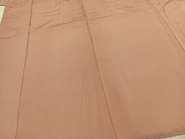 平和屋着物○江戸小紋 万筋 ピンク色×白色 正絹 逸品 未使用