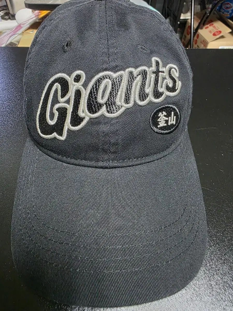 POLYTERU X ロッテ ジャイアンツ コラボ ベースボールキャップ ブラック
