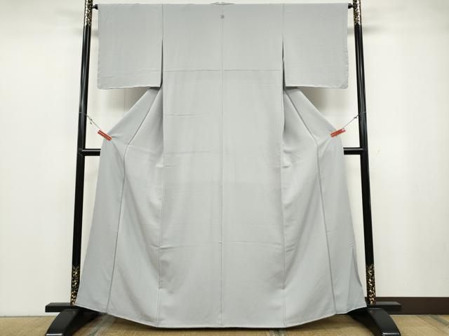 平和屋着物 上質な色無地 白梅鼠色 やまと誂製 正絹 ut