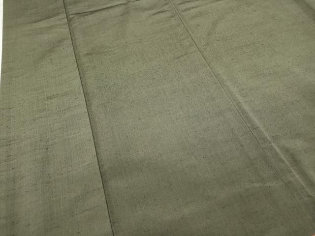上質な紬 利休色