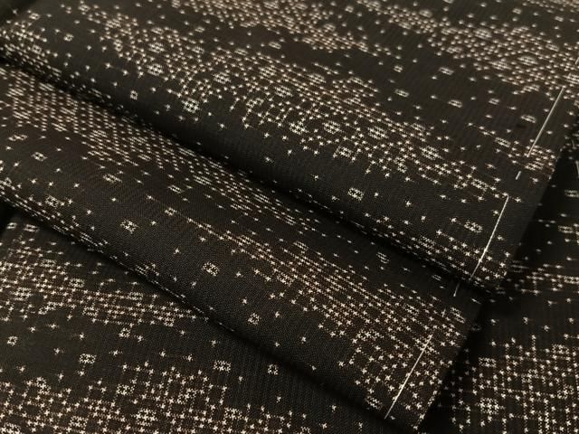平和屋着物 本場大島紬 7マルキ 霞文 正絹 vp