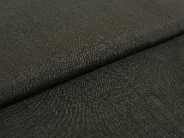  平和屋着物 本場結城紬 重要無形文化財 単衣 色無地 羊羹色 正絹 jh 紬 着物