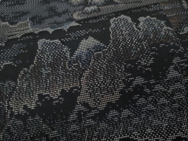 人物立波草木文 正絹