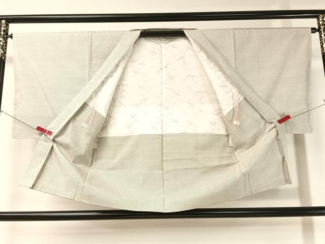  平和屋着物 本場大島紬 白大島 アンサンブル 100亀甲 総詰め 正絹 vp 紬 着物