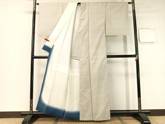 平和屋着物○本場大島紬 白大島 アンサンブル 100亀甲 総詰め 正絹