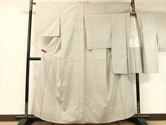 平和屋着物○本場大島紬 白大島 アンサンブル 100亀甲 総詰め 正絹