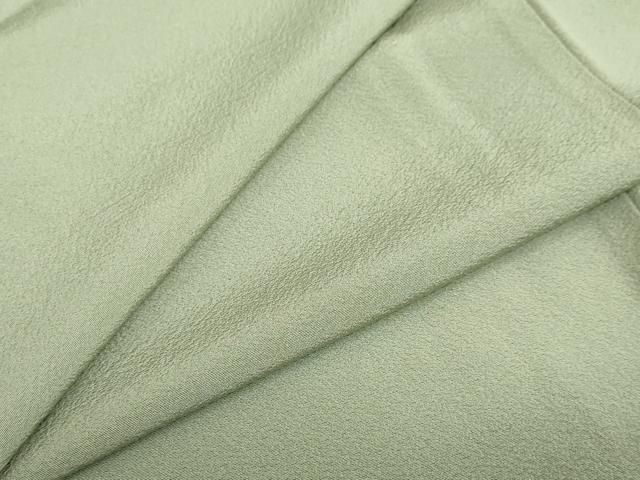 平和屋着物 上質な色無地 作家物 幻の染 岩石染 柳茶色 正絹 ud