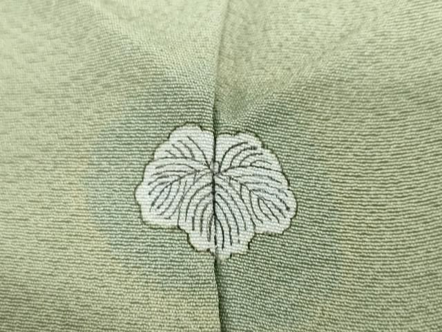  平和屋着物 上質な色無地 作家物 幻の染 岩石染 柳茶色 正絹 ud 色無地 着物