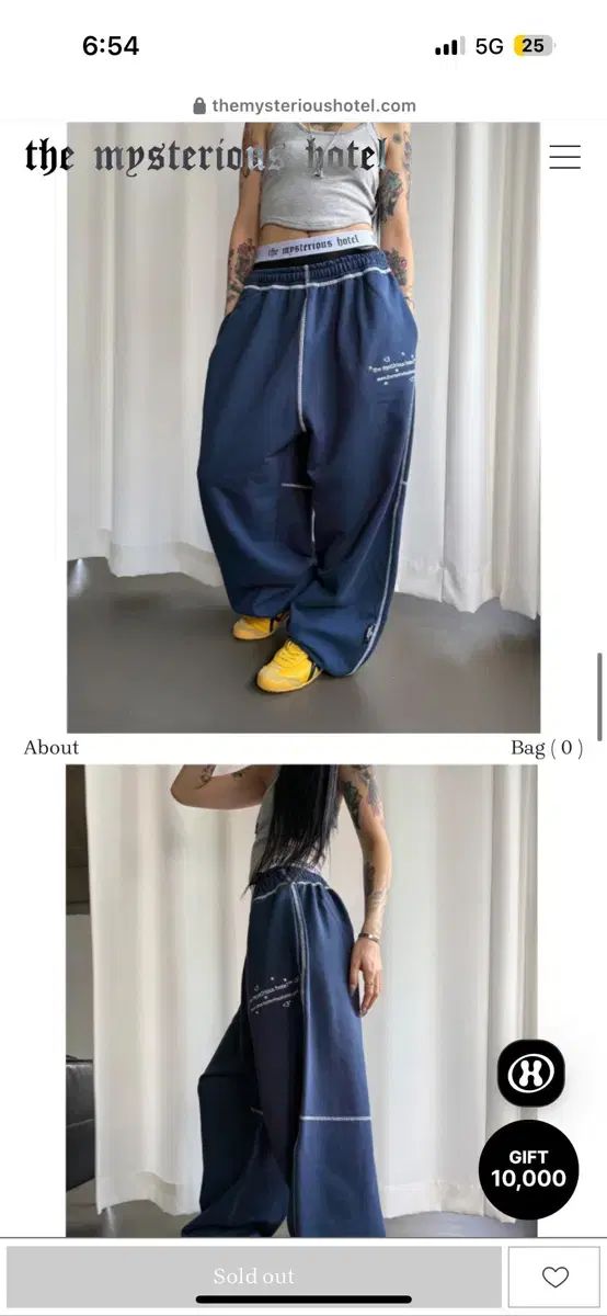 THE MYSTERIOUS HOTEL ザ ミステリアス ホテル トレーナー パンツ