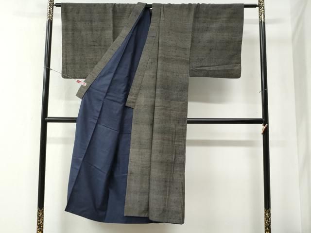 平和屋着物 男性 紬 アンサンブル 吉祥文 正絹 yc