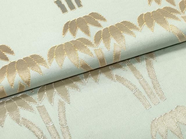平和屋着物○西陣 川島織物 六通柄 本袋帯 笹竹文 金銀糸 正絹 逸品