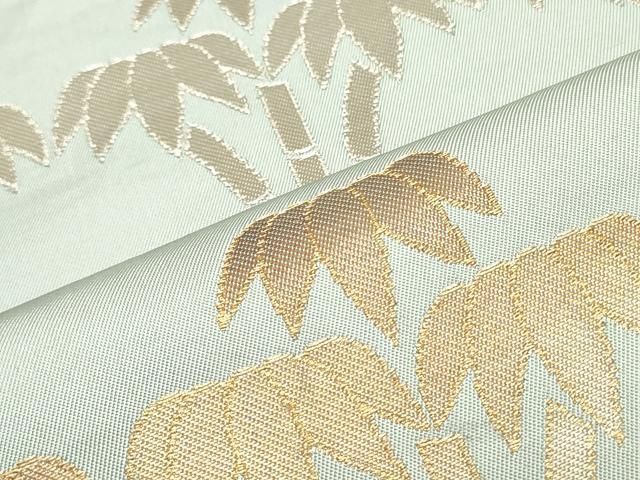 平和屋着物○西陣 川島織物 六通柄 本袋帯 笹竹文 金銀糸 正絹 逸品